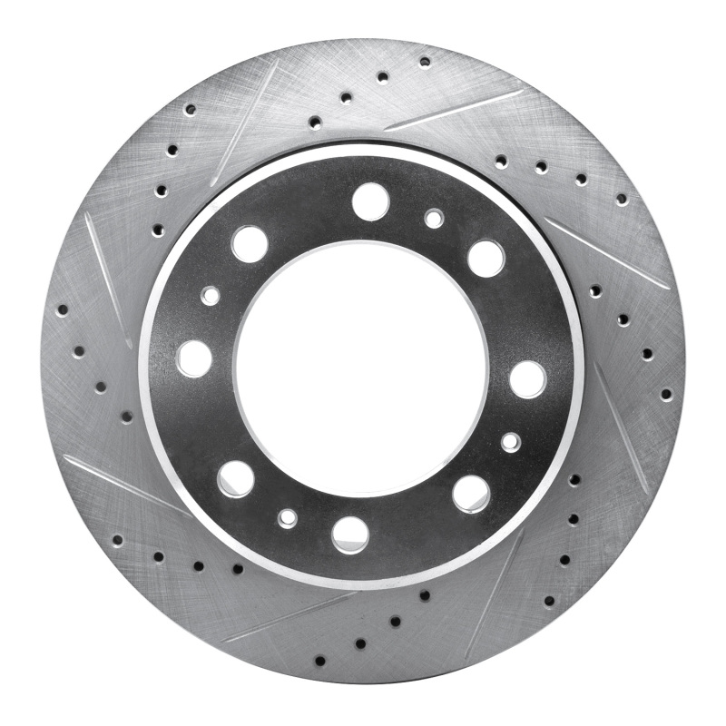 Picture of R1 09-25 Dodge Ram 4000 (Mexico) Rear Left Drilled & Slotted Silver Brake Rotor