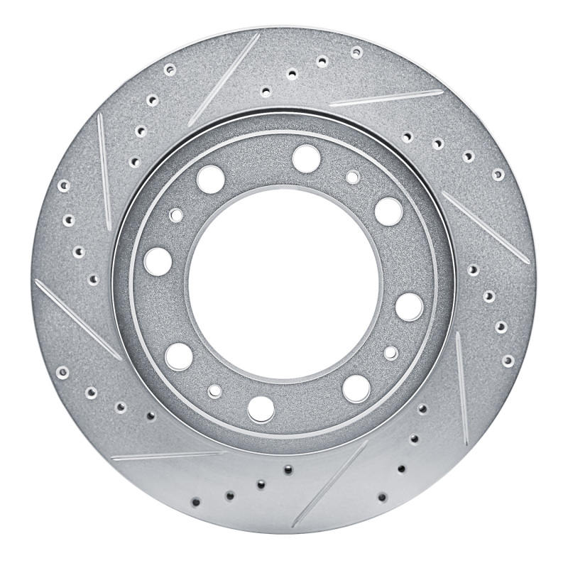 Picture of R1 19-25 Ram 4000 (Mexico) Rear Left Drilled & Slotted Silver Brake Rotor