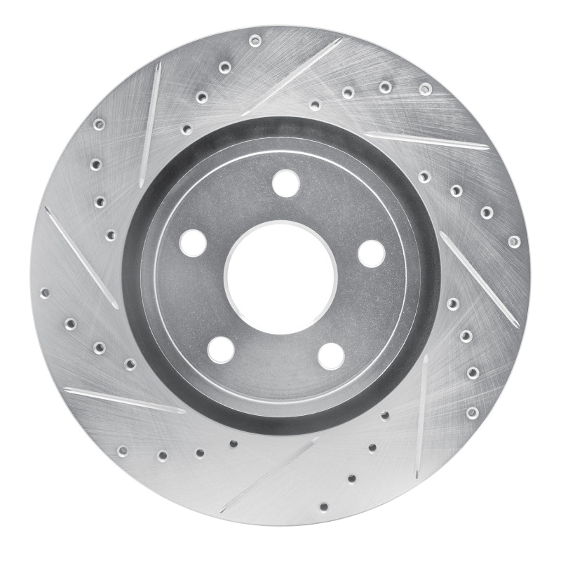 Picture of R1 11-25 Dodge Durango Front Left Drilled & Slotted Silver Brake Rotor