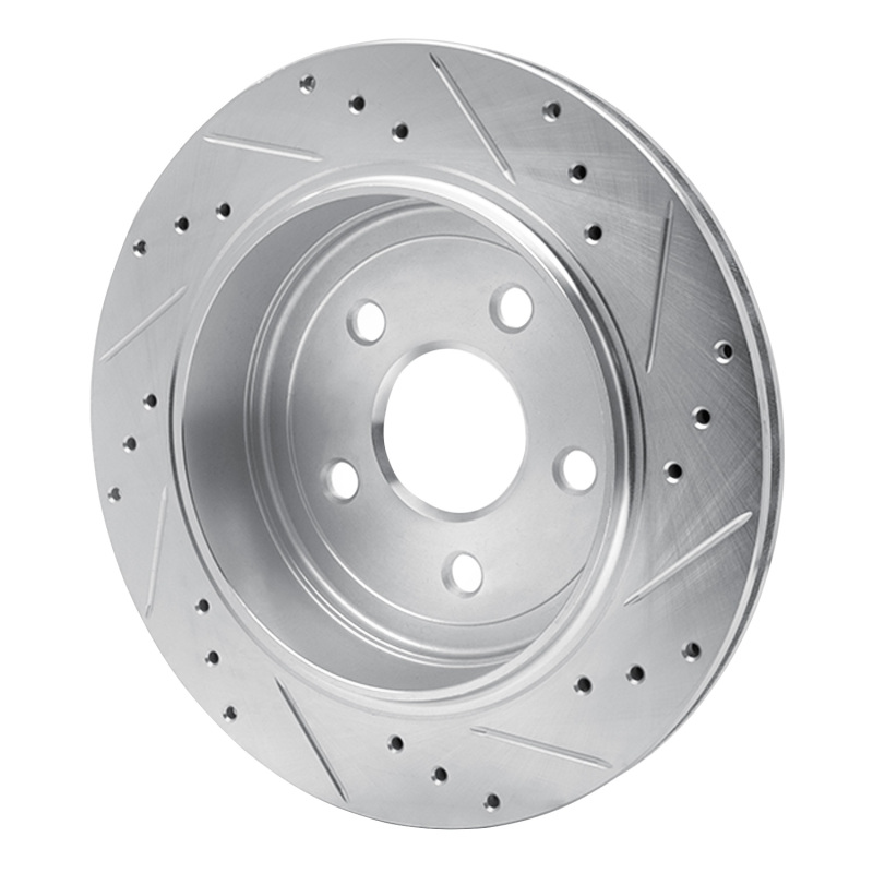 Picture of R1 11-25 Dodge Durango Rear Left Drilled & Slotted Silver Brake Rotor