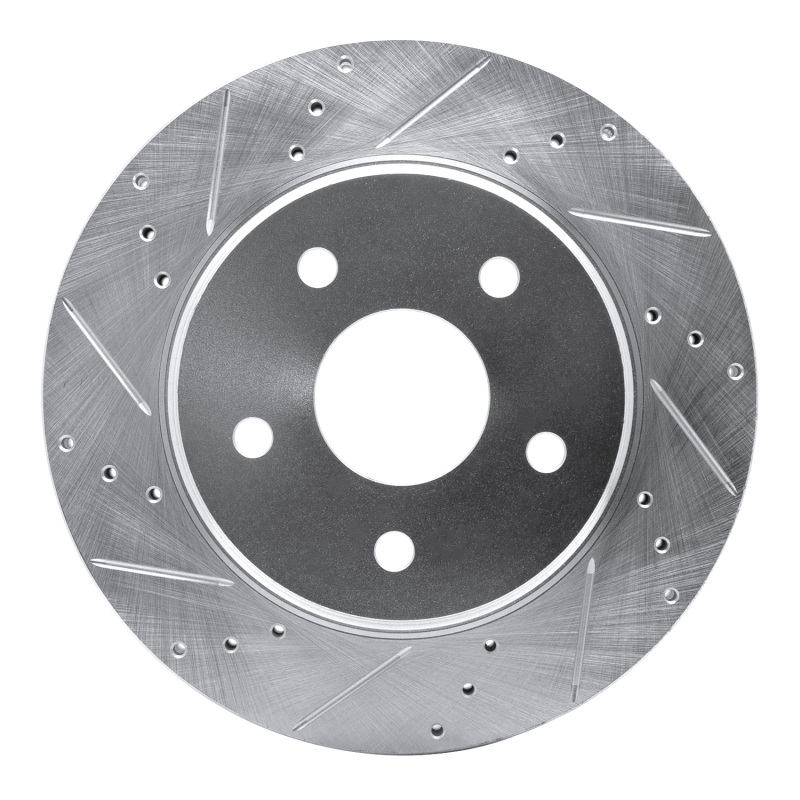 Picture of R1 08-12 Jeep J8 Front Left Drilled & Slotted Silver Brake Rotor