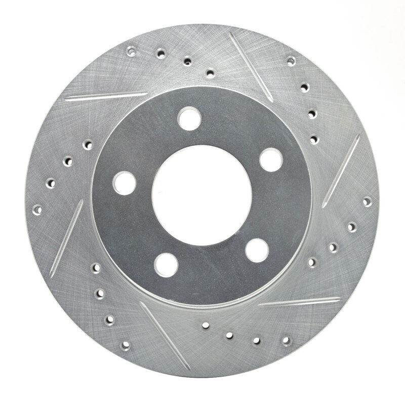 Picture of R1 80-89 American Motors Eagle Front Right Drilled & Slotted Silver Brake Rotor