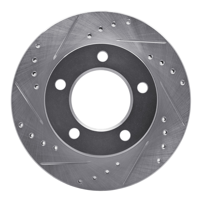 Picture of R1 76-86 Jeep Scrambler Front Left Drilled & Slotted Silver Brake Rotor
