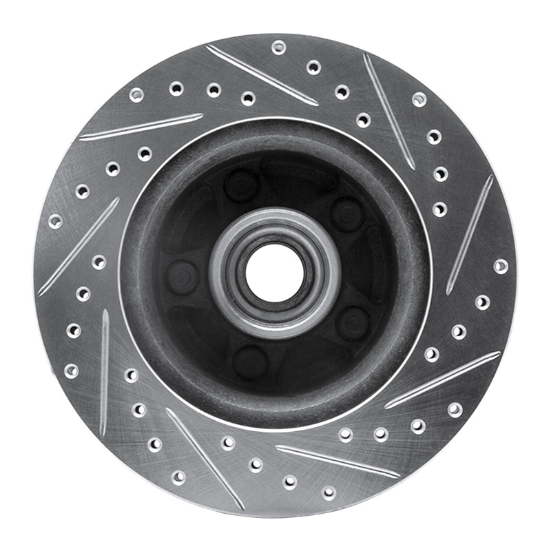 Picture of R1 86-92 Jeep COMANCHE Front Left Drilled & Slotted Silver Brake Rotor