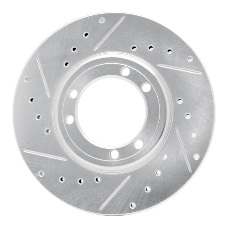 Picture of R1 92-04 Hummer H1 Front Left Rear Left Drilled & Slotted Silver Brake Rotor