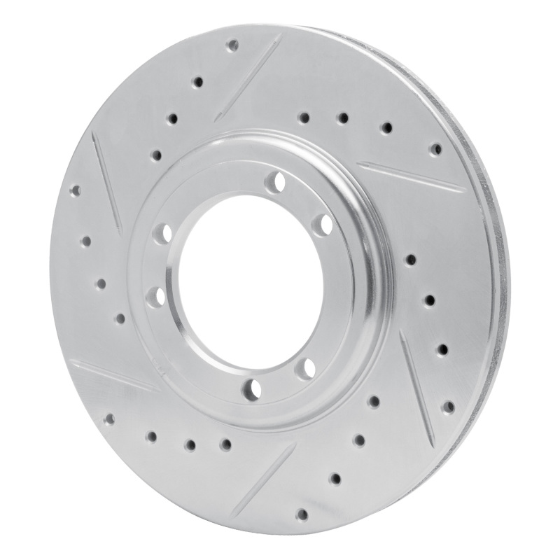 Picture of R1 92-04 Hummer H1 Front Left Rear Left Drilled & Slotted Silver Brake Rotor