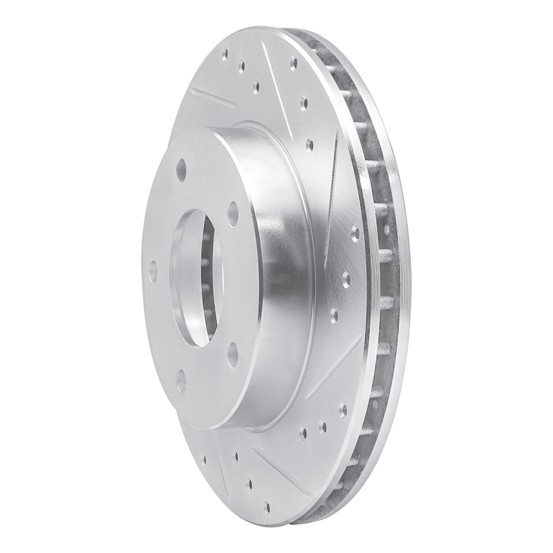 Picture of R1 77-80 Buick LeSabre Rear Right Drilled & Slotted Silver Brake Rotor