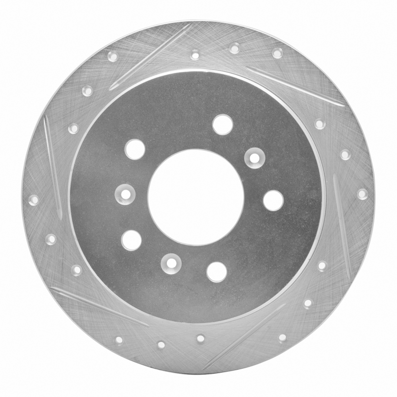Picture of R1 06-10 Buick ALLURE Rear Left Drilled & Slotted Silver Brake Rotor
