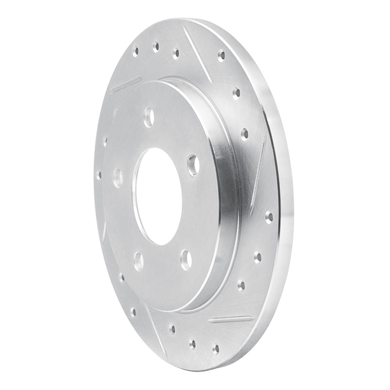 Picture of R1 88-94 Buick Regal Rear Right Drilled & Slotted Silver Brake Rotor