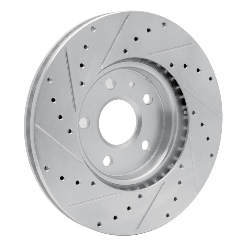 Picture of R1 10-25 Buick ALLURE Front Right Drilled & Slotted Silver Brake Rotor