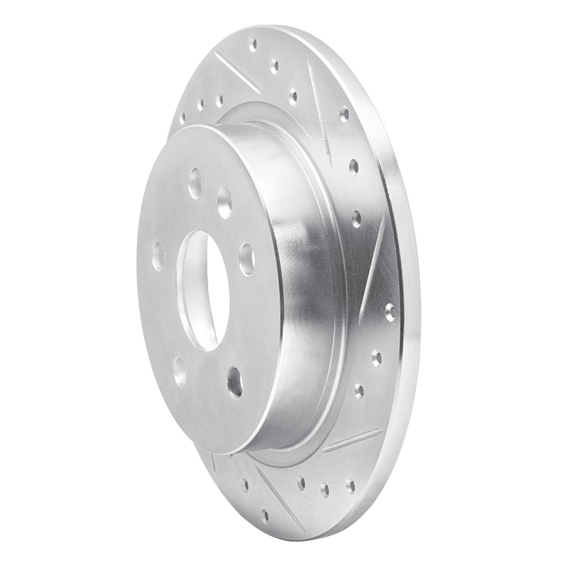 Picture of R1 11-16 Buick Regal Rear Right Drilled & Slotted Silver Brake Rotor