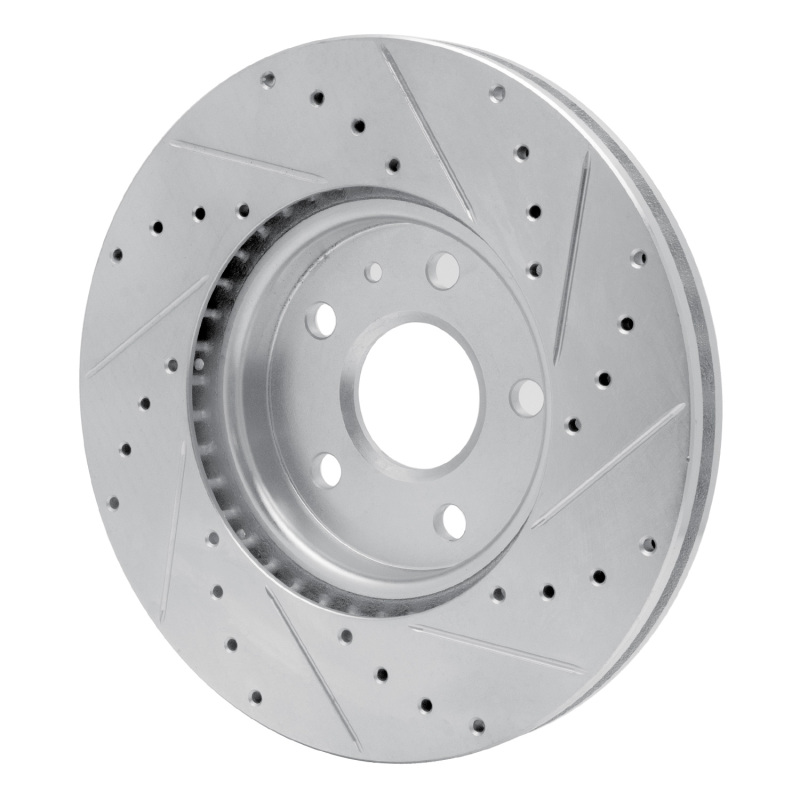 Picture of R1 10-25 Buick ALLURE Front Left Drilled & Slotted Silver Brake Rotor