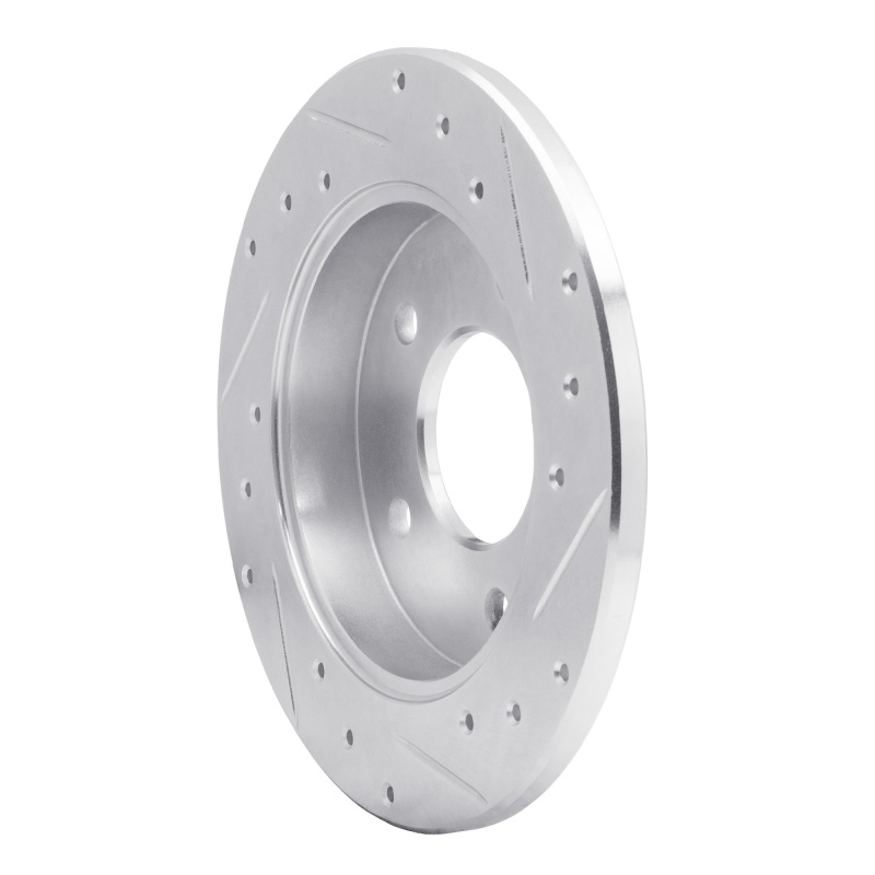 Picture of RNC Brake Rotor - Drill & Slot - R1 86-92 Buick Reatta Rear Left Drilled & Slotted Silver Brake Rotor rnc631-46003L
