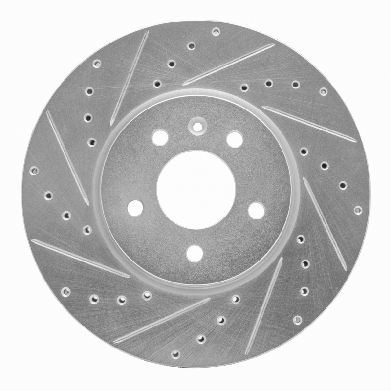 Picture of RNC Brake Rotor - Drill & Slot - R1 14-19 Buick CASCADA Front Left Drilled & Slotted Silver Brake Rotor rnc631-46037L