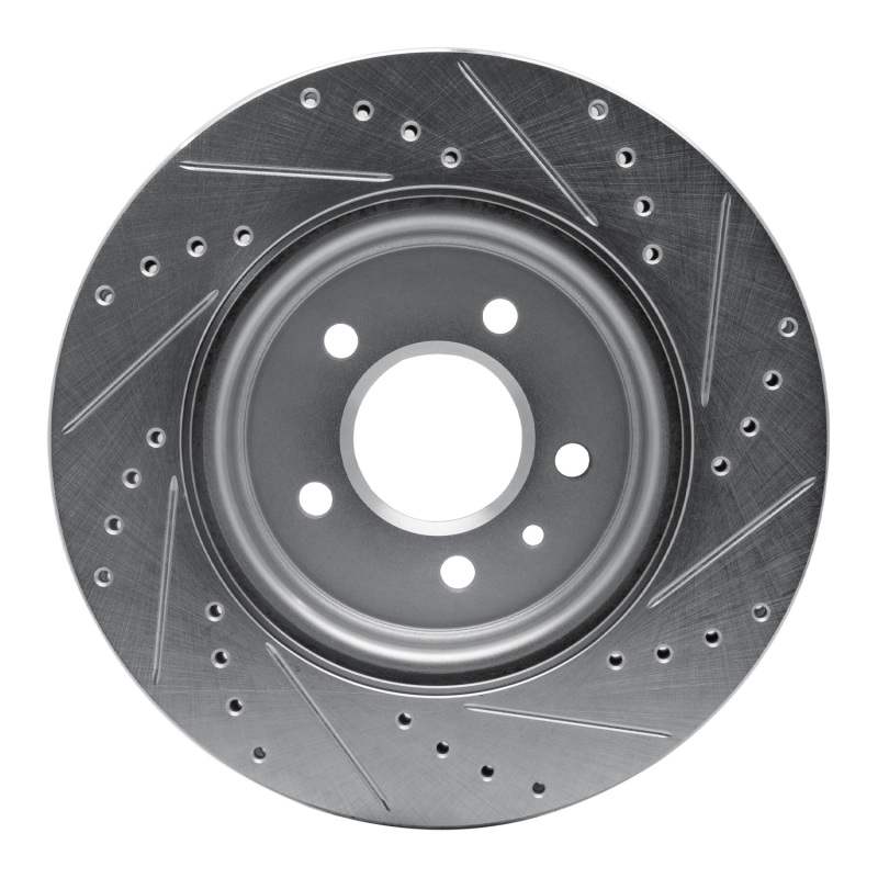 Picture of RNC Brake Rotor - Drill & Slot - R1 16-20 Buick Regal Sportback Rear Left Drilled & Slotted Silver Brake Rotor rnc631-46041L