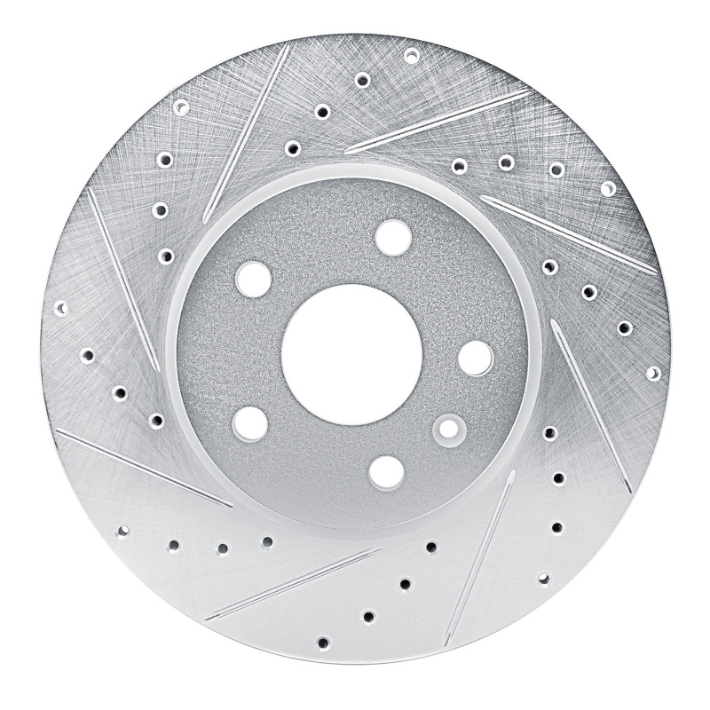 Picture of RNC Brake Rotor - Drill & Slot - R1 19-25 Buick Envision Front Left Drilled & Slotted Silver Brake Rotor rnc631-46061L