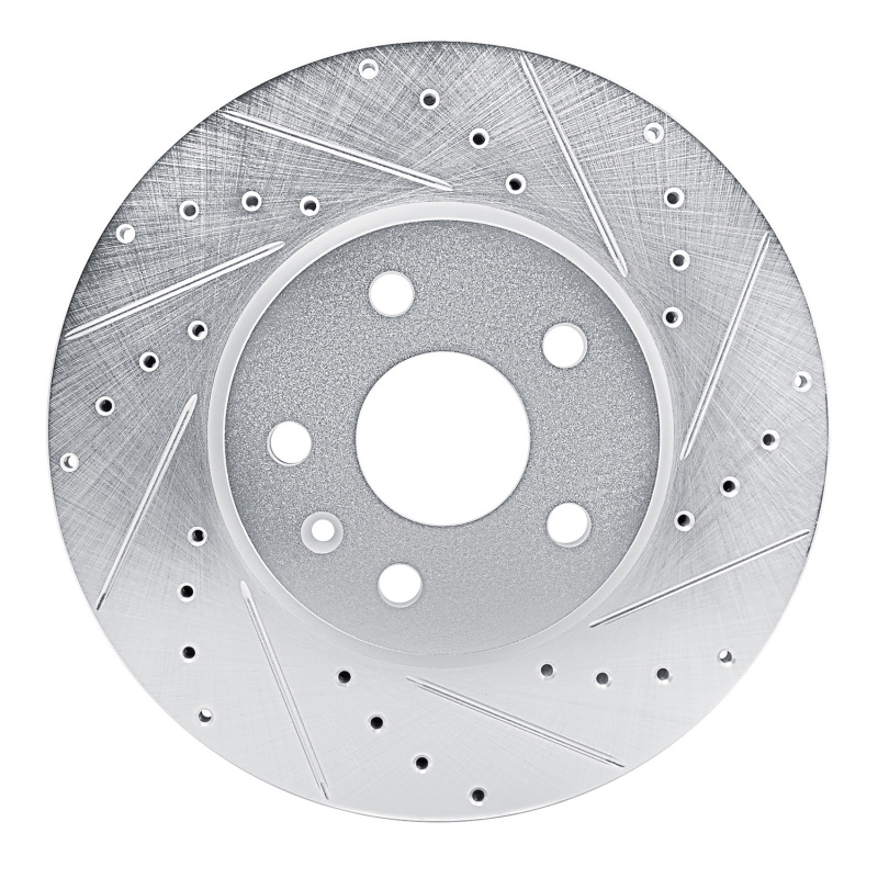 Picture of RNC Brake Rotor - Drill & Slot - R1 19-25 Buick Envision Front Right Drilled & Slotted Silver Brake Rotor rnc631-46061R