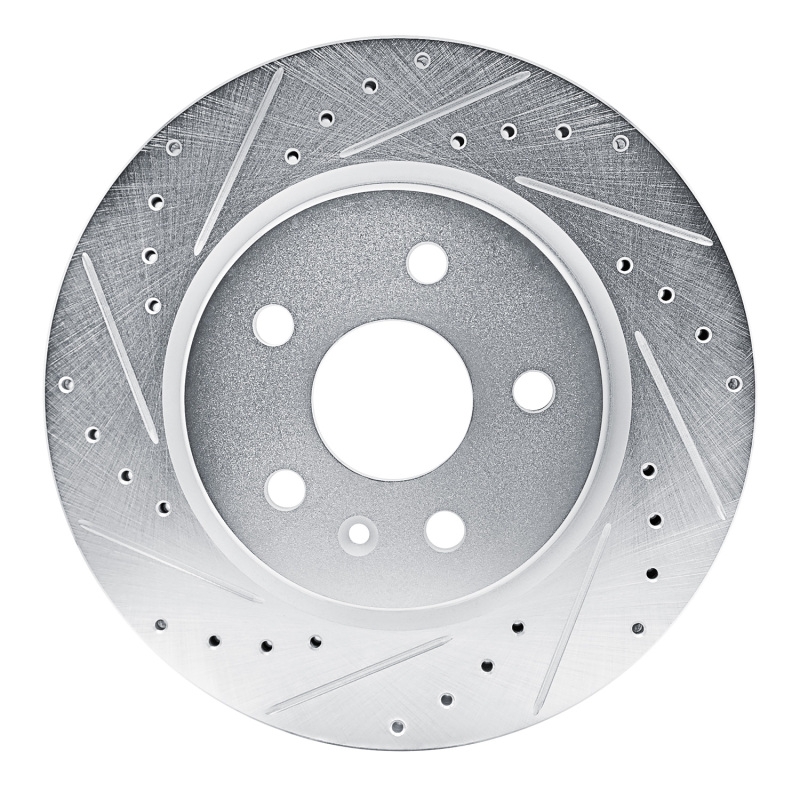 Picture of RNC Brake Rotor - Drill & Slot - R1 19-25 Buick Envision Rear Left Drilled & Slotted Silver Brake Rotor rnc631-46062L