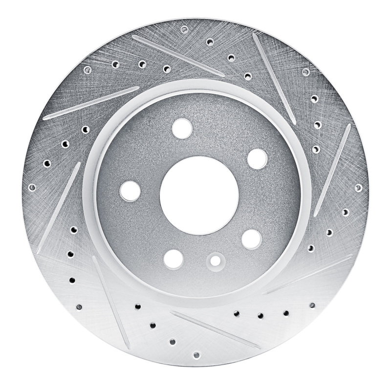 Picture of RNC Brake Rotor - Drill & Slot - R1 19-25 Buick Envision Rear Right Drilled & Slotted Silver Brake Rotor rnc631-46062R