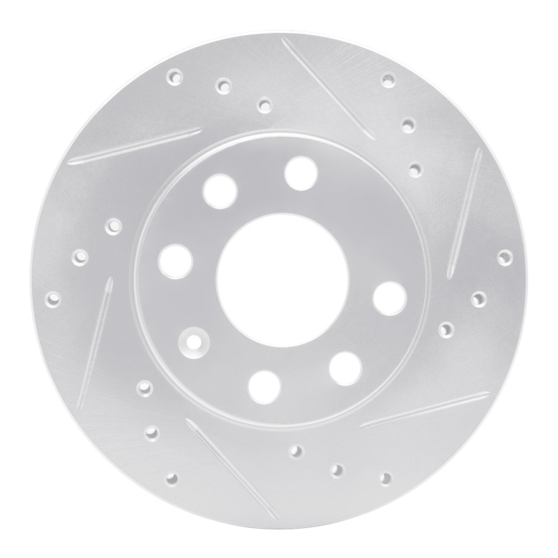 Picture of RNC Brake Rotor - Drill & Slot - R1 88-20 Chevrolet CHEVY (Mexico) Front Right Drilled & Slotted Silver Brake Rotor rnc631-47000R