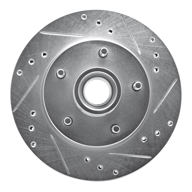 Picture of RNC Brake Rotor - Drill & Slot - R1 78-78 Buick CENTURY Front Left Drilled & Slotted Silver Brake Rotor rnc631-47007L