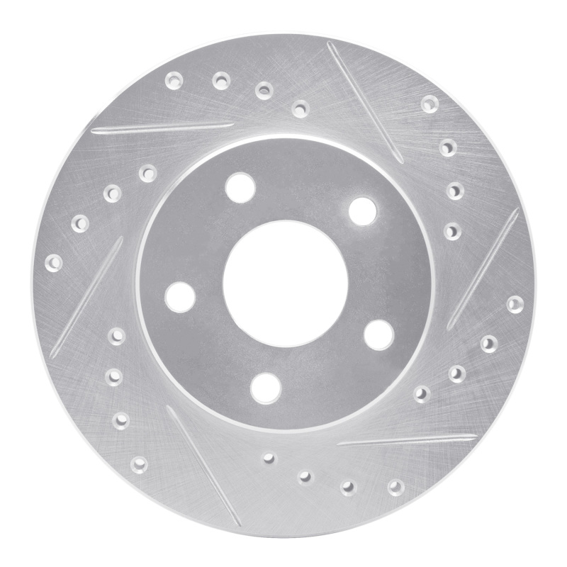 Picture of RNC Brake Rotor - Drill & Slot - R1 85-91 Buick SKYHAWK Front Right Drilled & Slotted Silver Brake Rotor rnc631-47018R