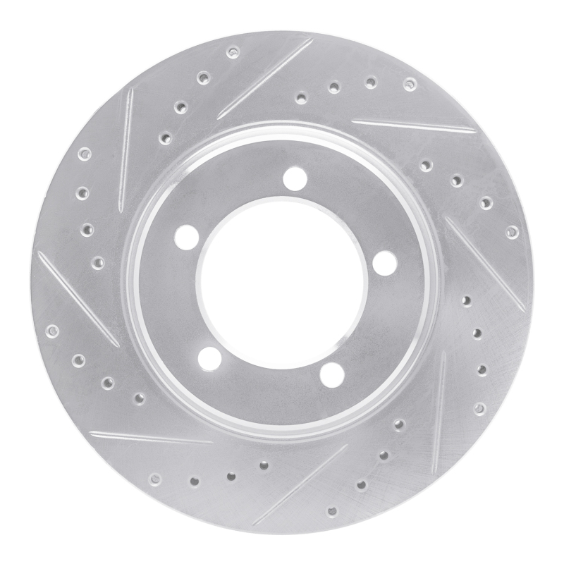 Picture of RNC Brake Rotor - Drill & Slot - R1 67-70 Chevrolet BEL AIR Front Left Drilled & Slotted Silver Brake Rotor rnc631-47030L