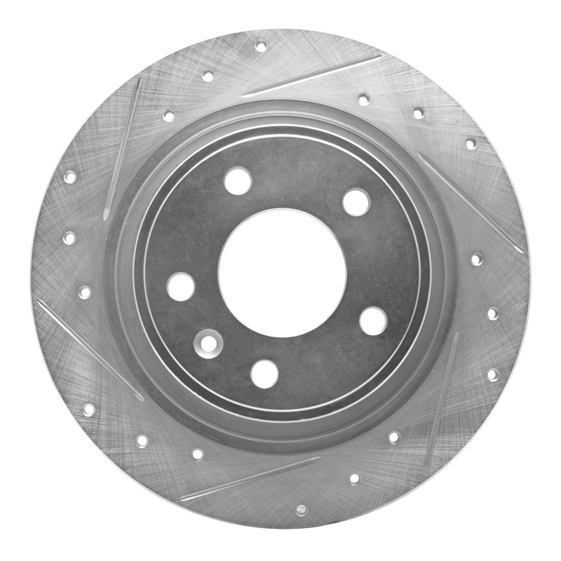Picture of RNC Brake Rotor - Drill & Slot - R1 11-19 Buick CASCADA Rear Left Drilled & Slotted Silver Brake Rotor rnc631-47044L