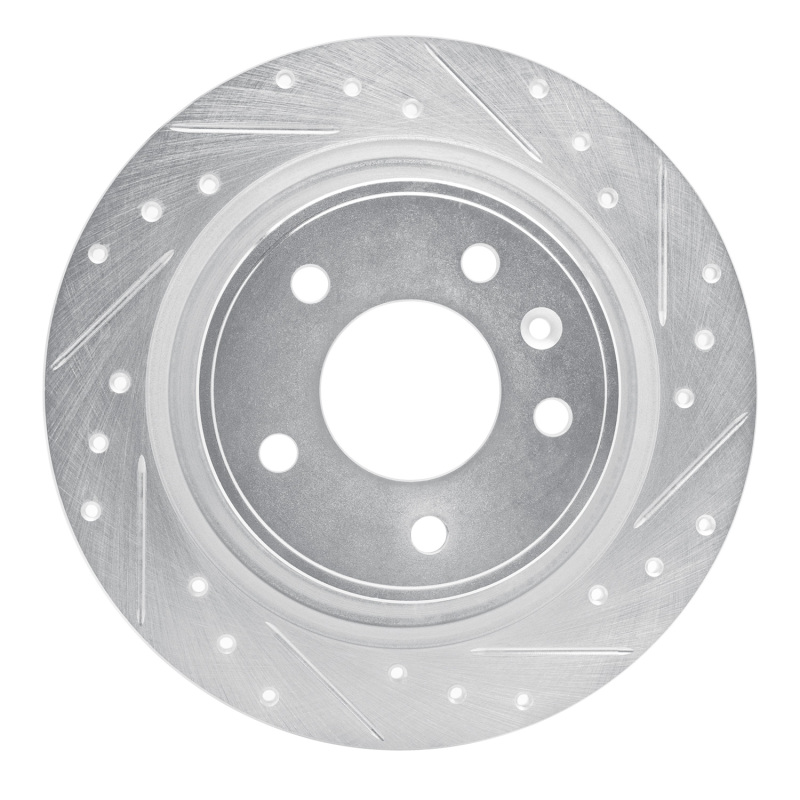 Picture of RNC Brake Rotor - Drill & Slot - R1 11-19 Buick CASCADA Rear Right Drilled & Slotted Silver Brake Rotor rnc631-47044R