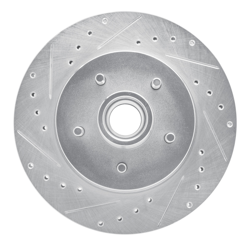 Picture of RNC Brake Rotor - Drill & Slot - R1 85-92 Chevrolet Camaro Front Left Drilled & Slotted Silver Brake Rotor rnc631-47056L
