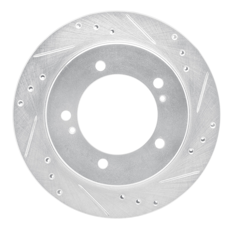 Picture of RNC Brake Rotor - Drill & Slot - R1 99-04 Chevrolet Tracker Front Right Drilled & Slotted Silver Brake Rotor rnc631-47060R