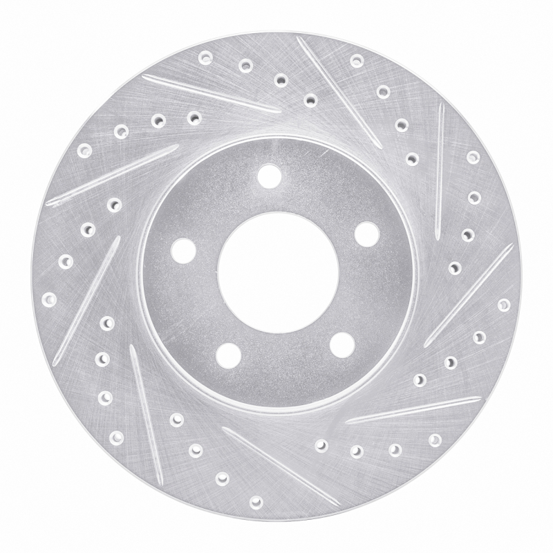Picture of RNC Brake Rotor - Drill & Slot - R1 01-07 Buick Rendezvous Front Right Drilled & Slotted Silver Brake Rotor rnc631-47067R