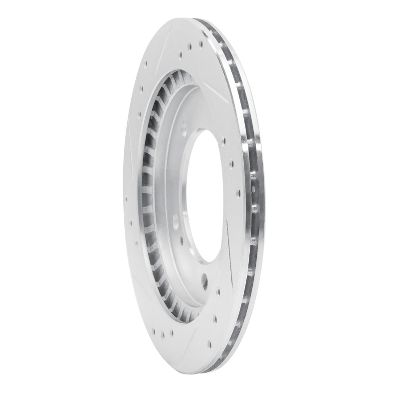 Picture of RNC Brake Rotor - Drill & Slot - R1 99-04 Chevrolet Tracker Front Right Drilled & Slotted Silver Brake Rotor rnc631-47060R