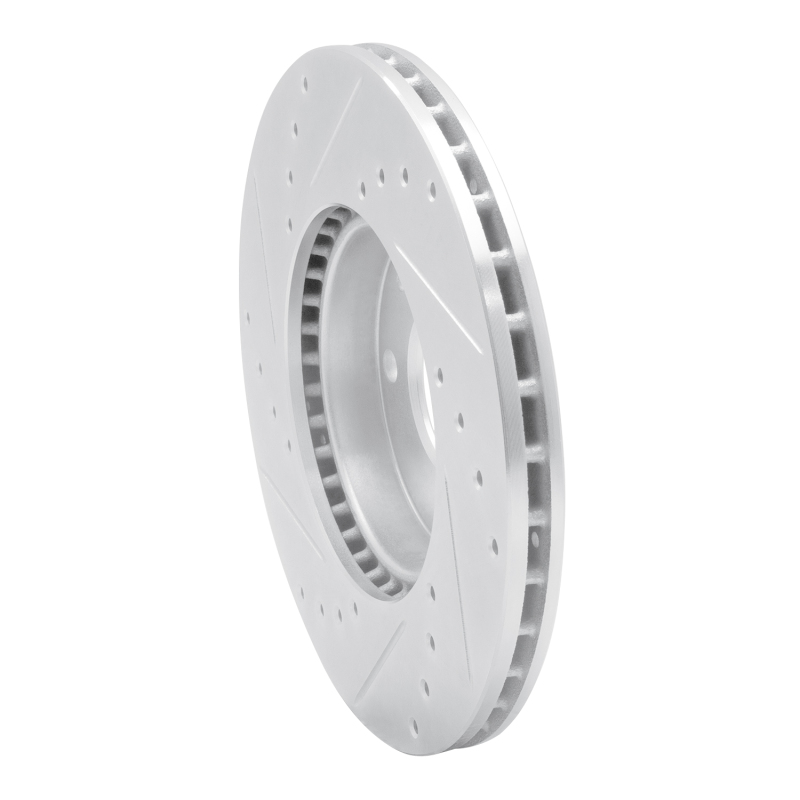 Picture of RNC Brake Rotor - Drill & Slot - R1 16-22 Chevrolet SPARK (USA/Canada) Front Right Drilled & Slotted Silver Brake Rotor rnc631-47076R