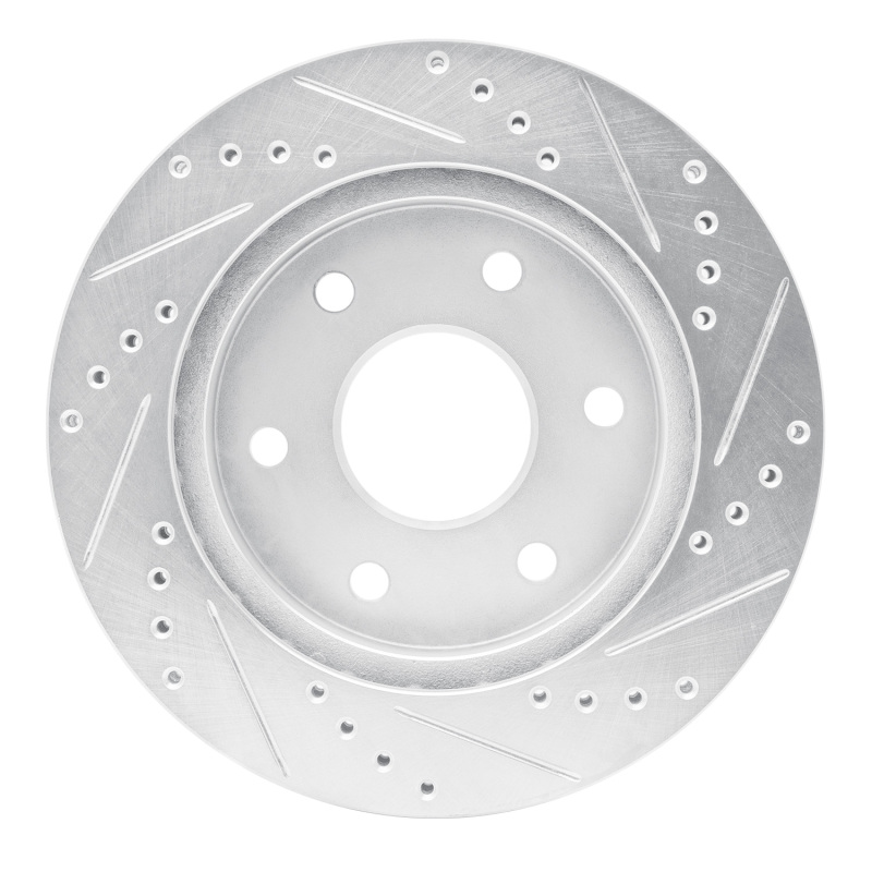 Picture of RNC Brake Rotor - Drill & Slot - R1 21-22 Chevrolet Colorado Front Left Drilled & Slotted Silver Brake Rotor rnc631-47087L