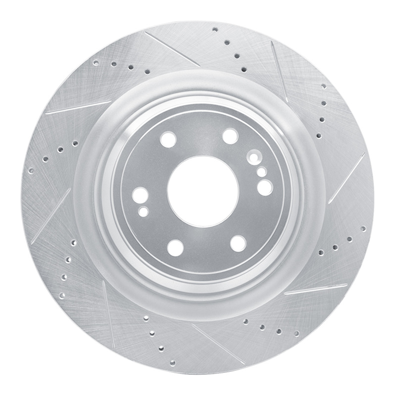 Picture of RNC Brake Rotor - Drill & Slot - R1 14-20 Cadillac Escalade Front Right Drilled & Slotted Silver Brake Rotor rnc631-47079R