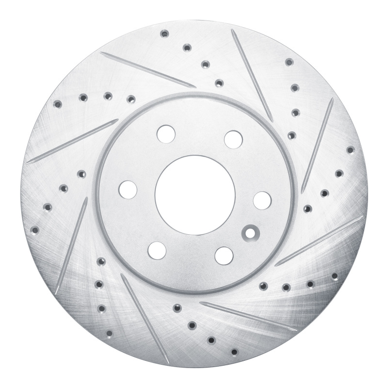Picture of RNC Brake Rotor - Drill & Slot - R1 21-22 Chevrolet Colorado Front Right Drilled & Slotted Silver Brake Rotor rnc631-47087R