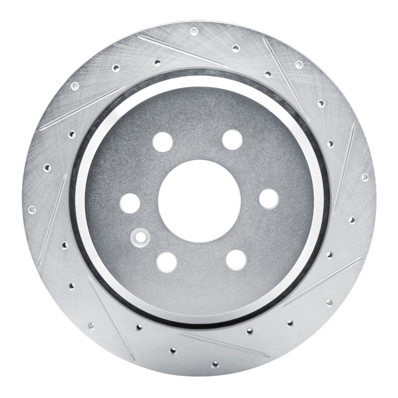 Picture of RNC Brake Rotor - Drill & Slot - R1 21-22 Chevrolet Colorado Rear Right Drilled & Slotted Silver Brake Rotor rnc631-47089R