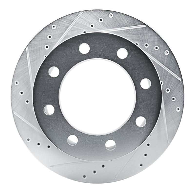 Picture of RNC Brake Rotor - Drill & Slot - R1 21-25 Chevrolet Express 3500 Rear Left Drilled & Slotted Silver Brake Rotor rnc631-47090L