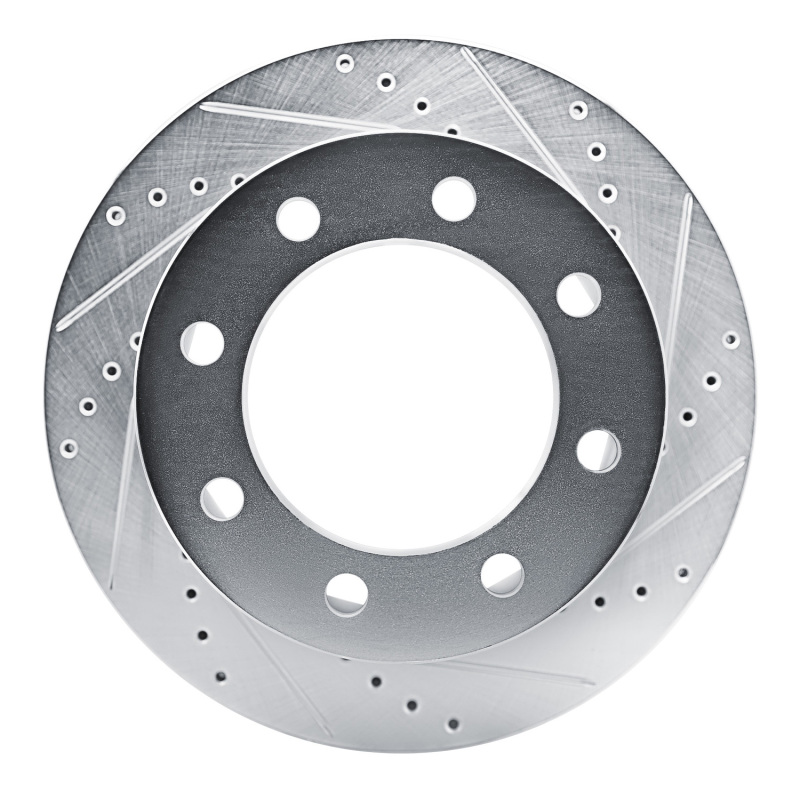 Picture of RNC Brake Rotor - Drill & Slot - R1 21-25 Chevrolet Express 3500 Rear Right Drilled & Slotted Silver Brake Rotor rnc631-47090R