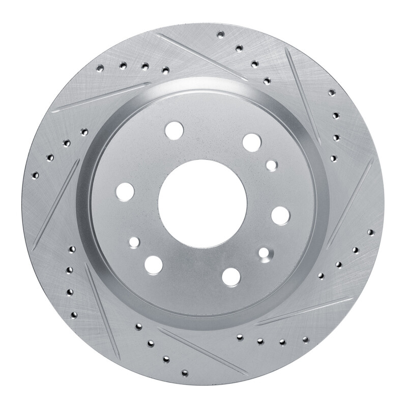 Picture of RNC Brake Rotor - Drill & Slot - R1 23-25 Chevrolet Colorado Rear Right Drilled & Slotted Silver Brake Rotor rnc631-47093R