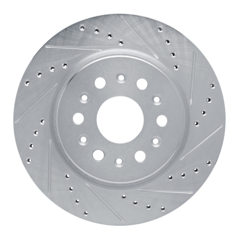 Picture of RNC Brake Rotor - Drill & Slot - R1 17-25 Buick Enclave Rear Right Drilled & Slotted Silver Brake Rotor rnc631-48000R