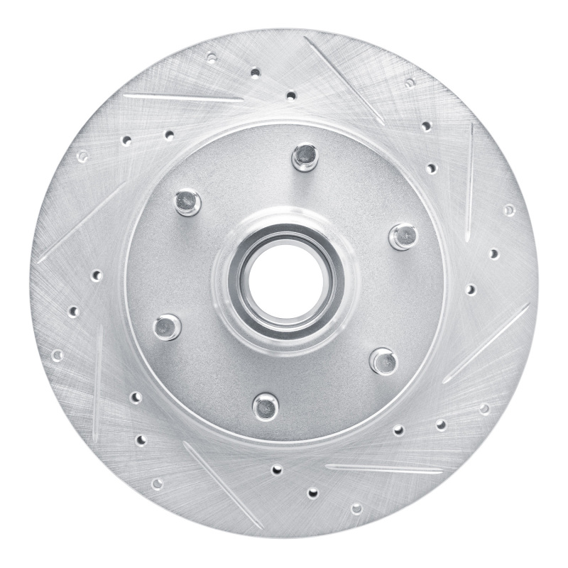 Picture of RNC Brake Rotor - Drill & Slot - R1 88-96 Chevrolet C2500 Front Right Drilled & Slotted Silver Brake Rotor rnc631-48011R