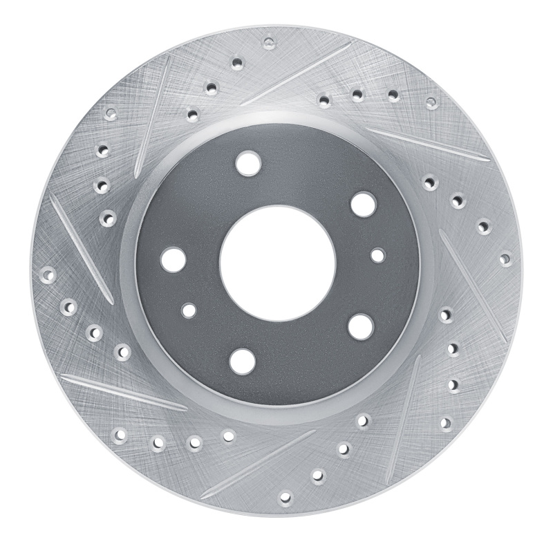 Picture of RNC Brake Rotor - Drill & Slot - R1 88-89 Chevrolet C3500 Front Left Drilled & Slotted Silver Brake Rotor rnc631-48012L
