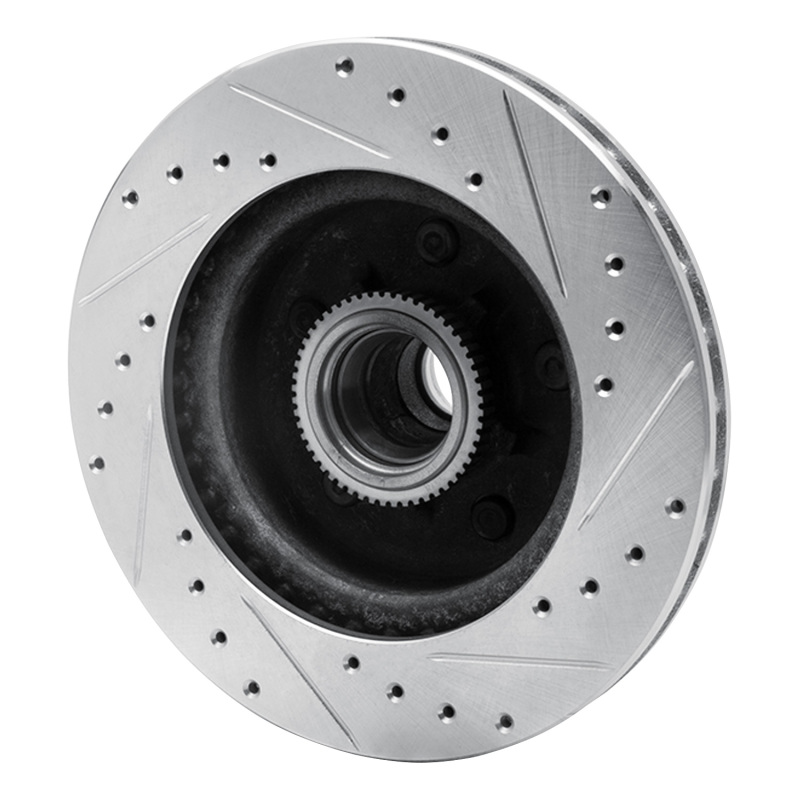 Picture of RNC Brake Rotor - Drill & Slot - R1 90-02 Chevrolet ASTRO Front Left Drilled & Slotted Silver Brake Rotor rnc631-48015L