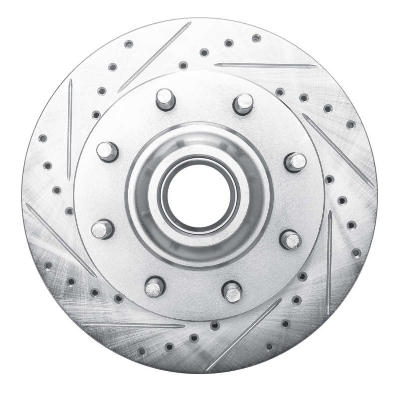 Picture of RNC Brake Rotor - Drill & Slot - R1 93-95 Chevrolet G30 Front Left Drilled & Slotted Silver Brake Rotor rnc631-48021L