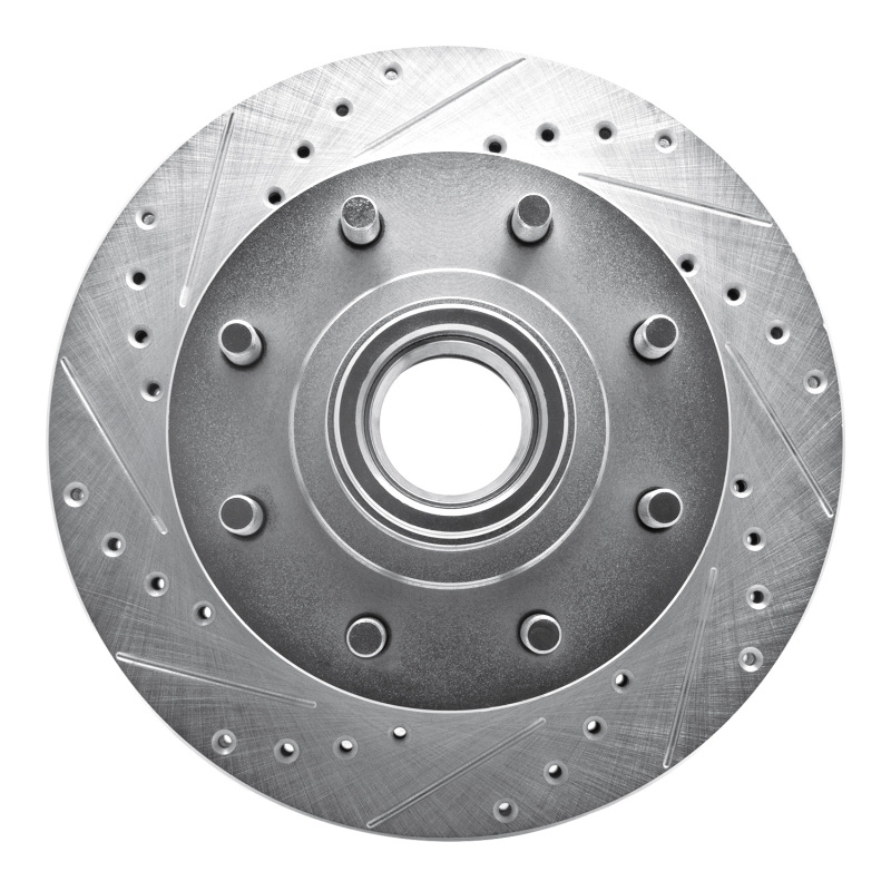 Picture of RNC Brake Rotor - Drill & Slot - R1 92-02 Chevrolet Suburban 2500 Front Left Drilled & Slotted Silver Brake Rotor rnc631-48023L
