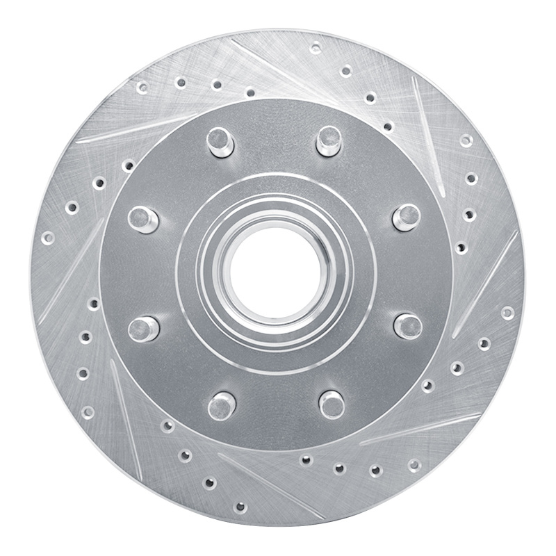 Picture of RNC Brake Rotor - Drill & Slot - R1 92-02 Chevrolet C1500 Suburban Front Right Drilled & Slotted Silver Brake Rotor rnc631-48023R