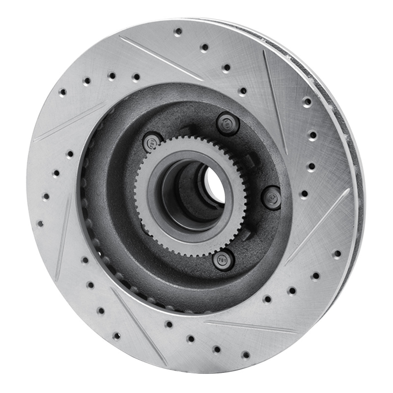 Picture of RNC Brake Rotor - Drill & Slot - R1 93-95 Chevrolet G10 Front Left Drilled & Slotted Silver Brake Rotor rnc631-48024L
