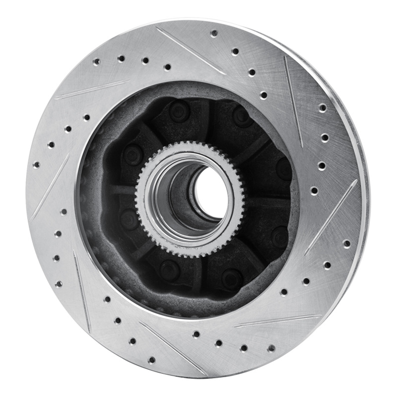 Picture of RNC Brake Rotor - Drill & Slot - R1 92-02 Chevrolet Suburban 2500 Front Left Drilled & Slotted Silver Brake Rotor rnc631-48023L